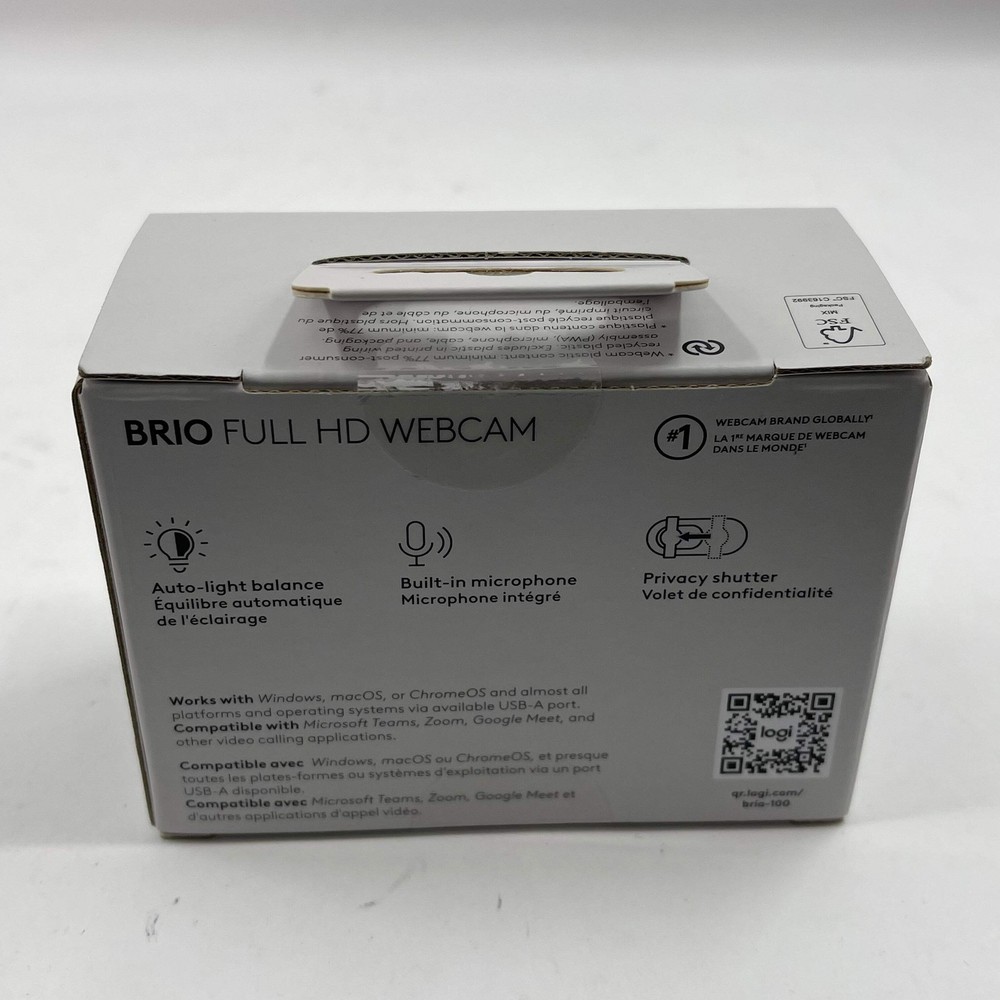 New Logitech BRIO Full HD Webcam 960-001747