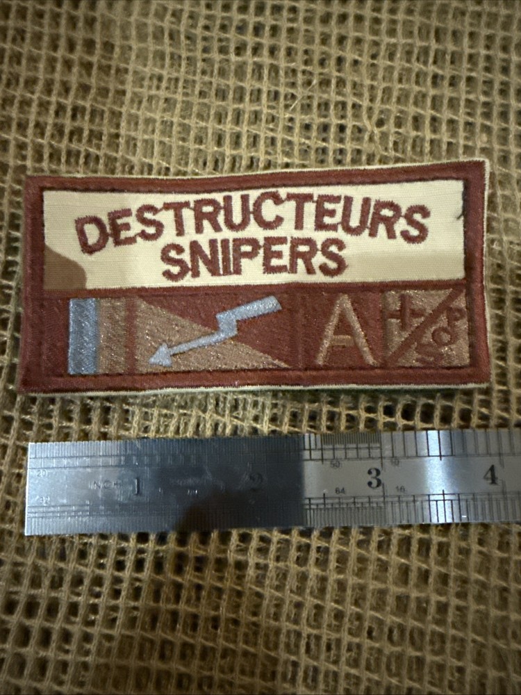 French Foreign Legion Destructeurs Snipers Afgan War Patch