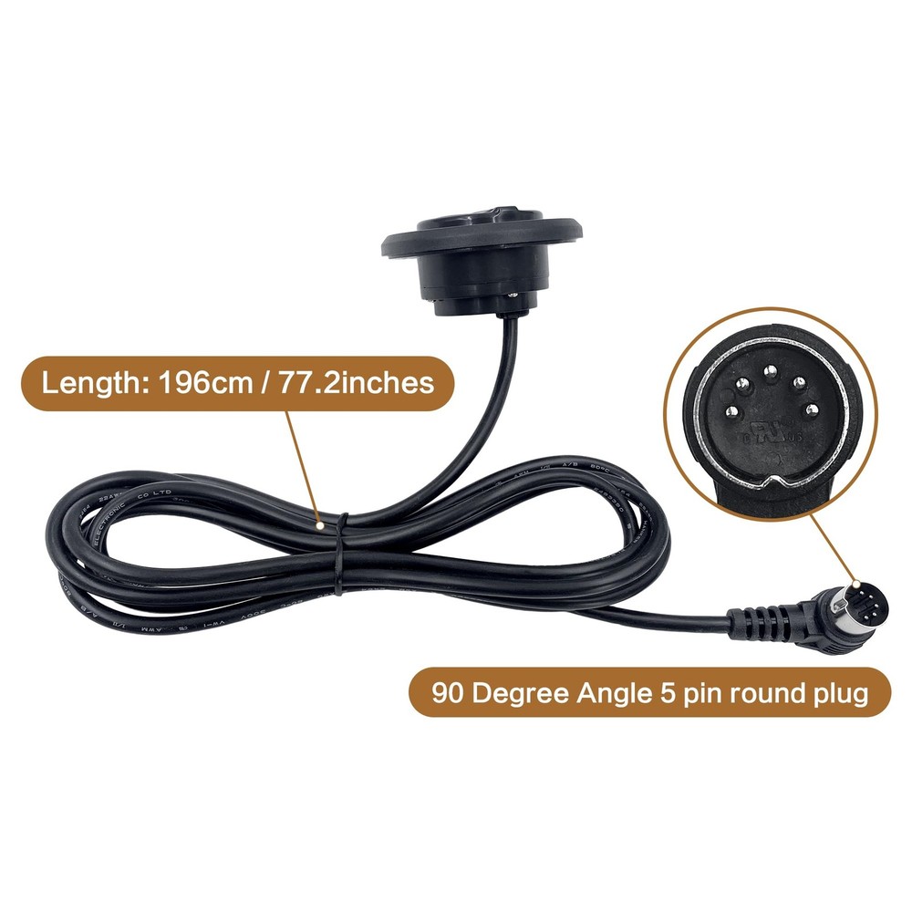 2 PCS 2 Button 5 Pin Round Hand Control Switch Replacement Power Recliner