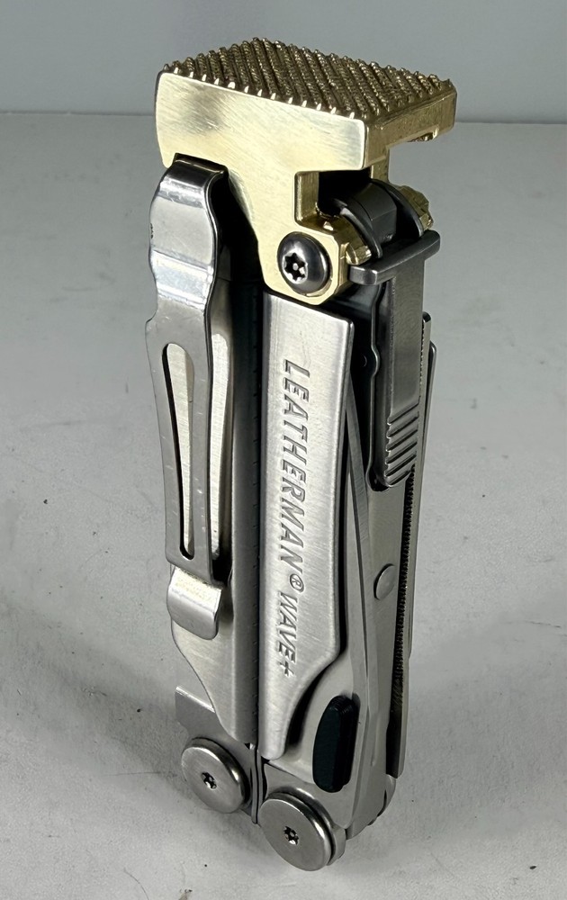 For Leatherman Wave +,SUPERIOR BRASS Hammer Head Mod, Modification, CNC Made