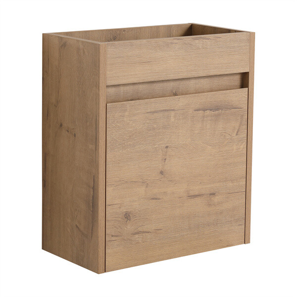 16'' Bathroom Vanity with Ceramic Sink Combo Wall Mounted Small Cabinet