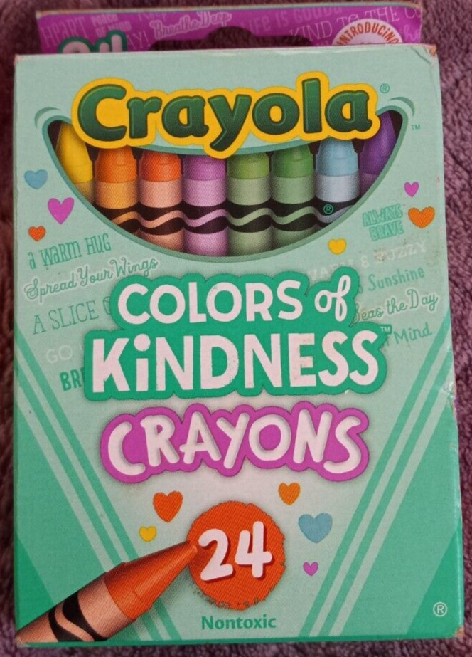 Crayola Colors of Kindness Crayons, Assorted, 24/Pack