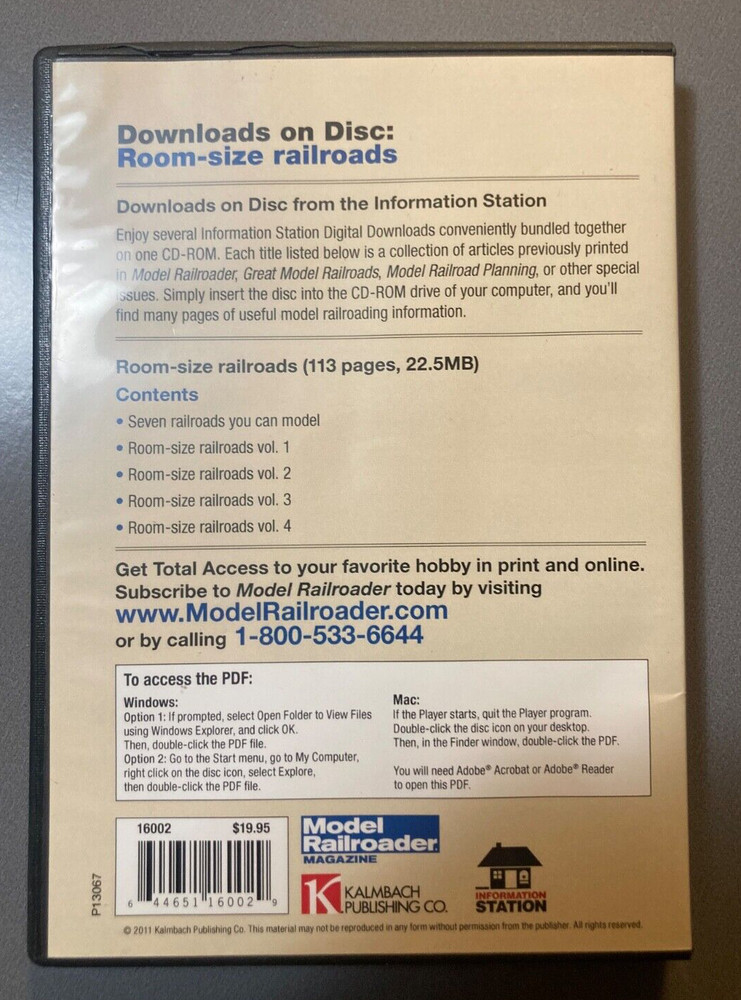 Model Railroader Video Room-Size Railroads