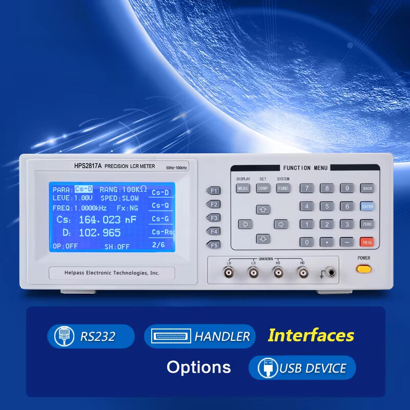 High Performance HPS2817A Digital LCR Meter Capacitance Meter ESR Meters