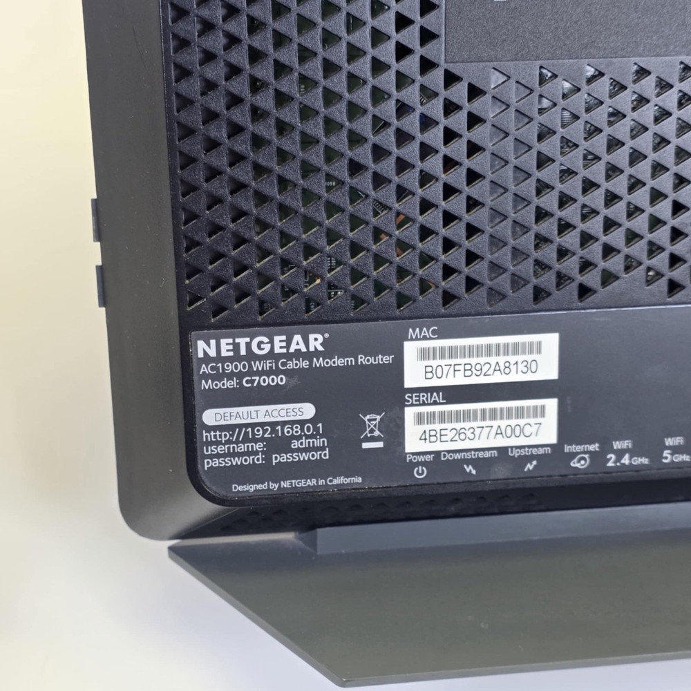 NETGEAR C7000 AC1900 Wi-Fi Cable Modem Router