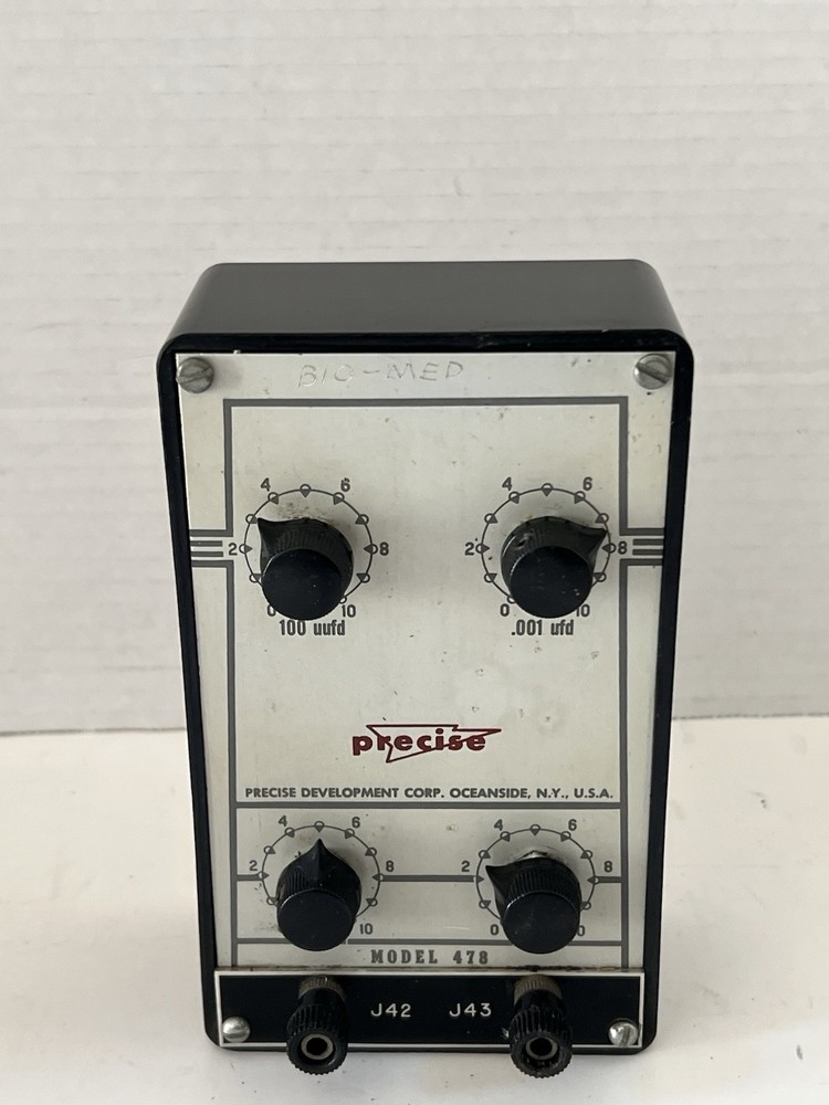 1950’s Precise Decade Capacitor Box Model 478 - Untested