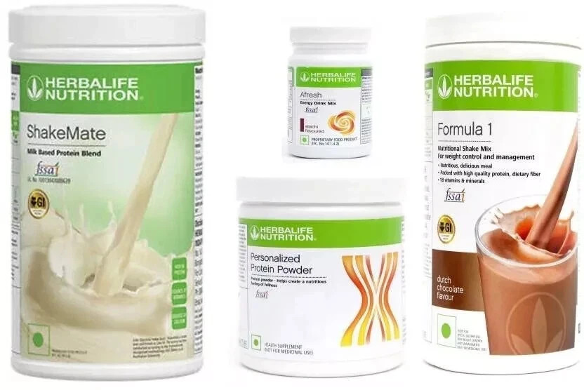 Herbalife Weight Loss Pack Chocolate Shake + Protein + Shakemate + Lemon Afresh