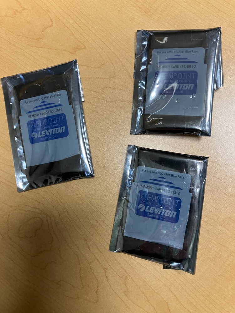 Leviton Colortran LEC 1981-2 EEPROM Memory Card Quantity of 3