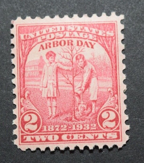 3 - 1932 US Scott #717 - 2 Cent Arbor Day - MNH/OG/VF