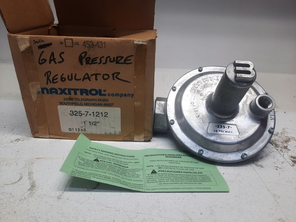 Maxitrol 325-7-1212 Gas regulator