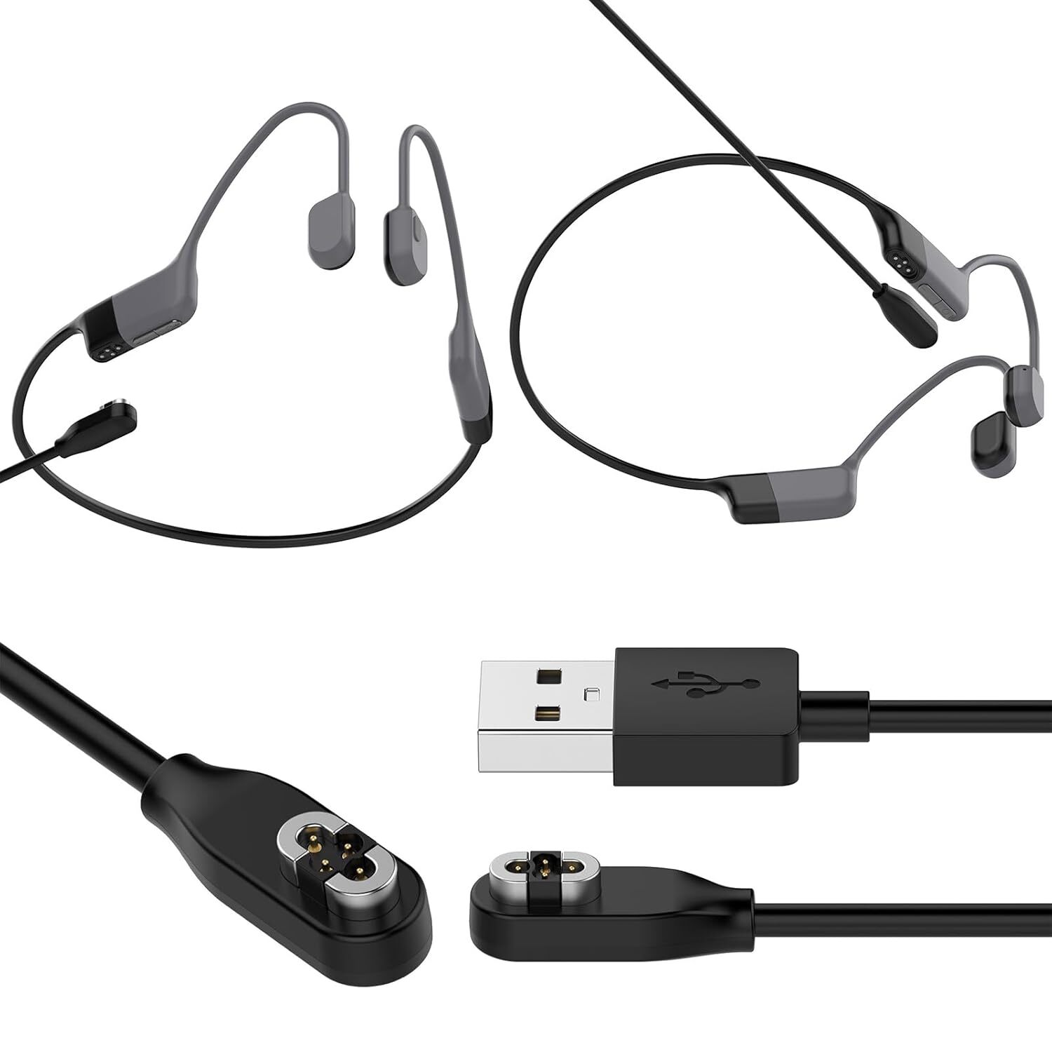 Magnetic Charging Cable Cord for After-Shokz Aeropex Open Run/Comm Headphone Lot