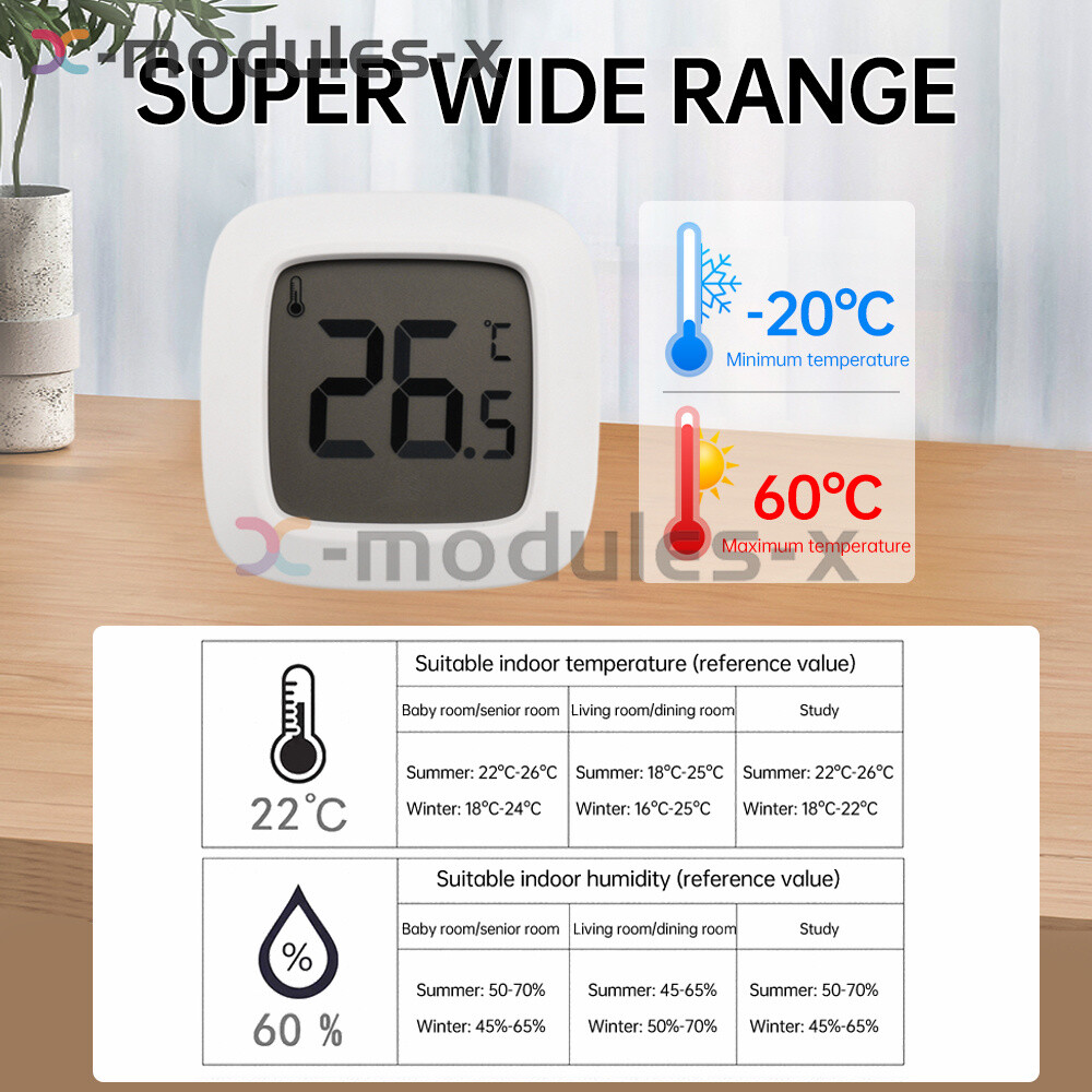 Magnetic Mini Digital Room Thermometer Refrigerator Temperature Sensor -20~60℃