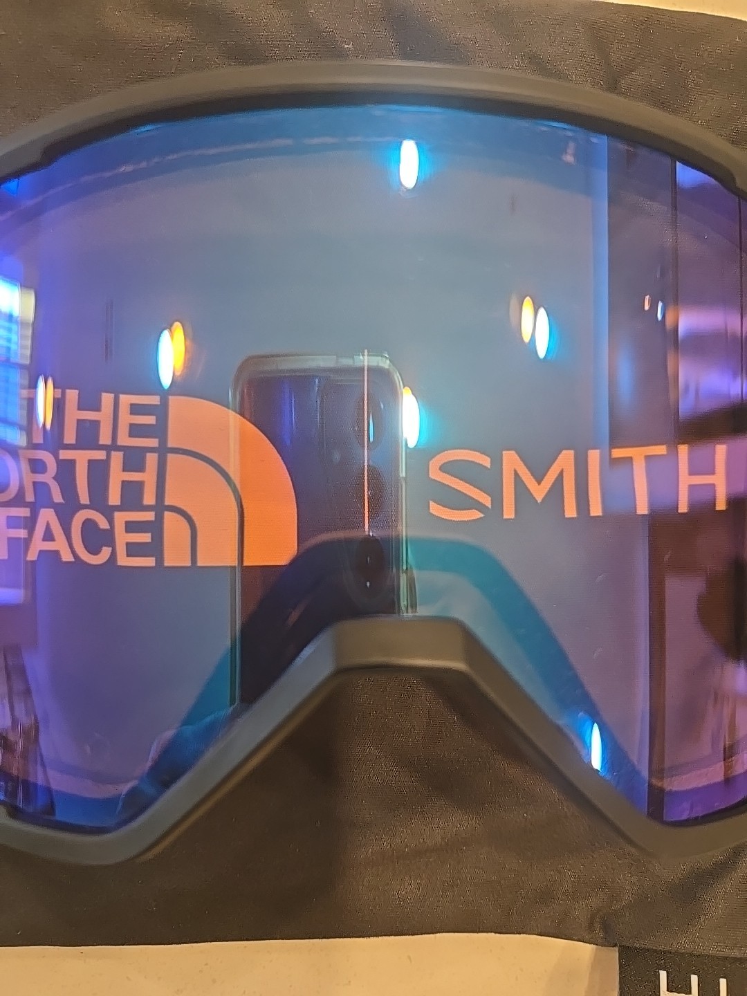 The North Face Smith Squad Mag Goggle Chromapop Sun Black Gold Storm Blue Senson