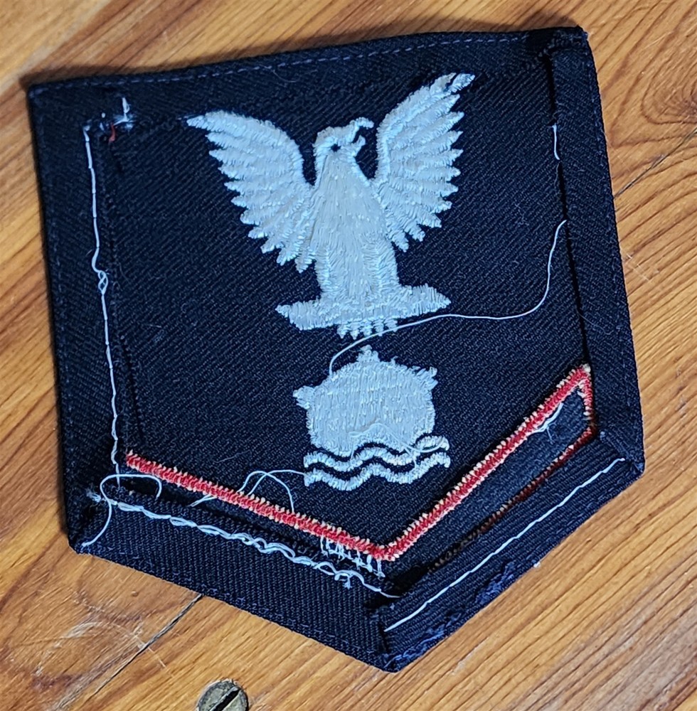 1944 WWII USN US NAVY MINEMAN 3RD CLASS RATE PATCH