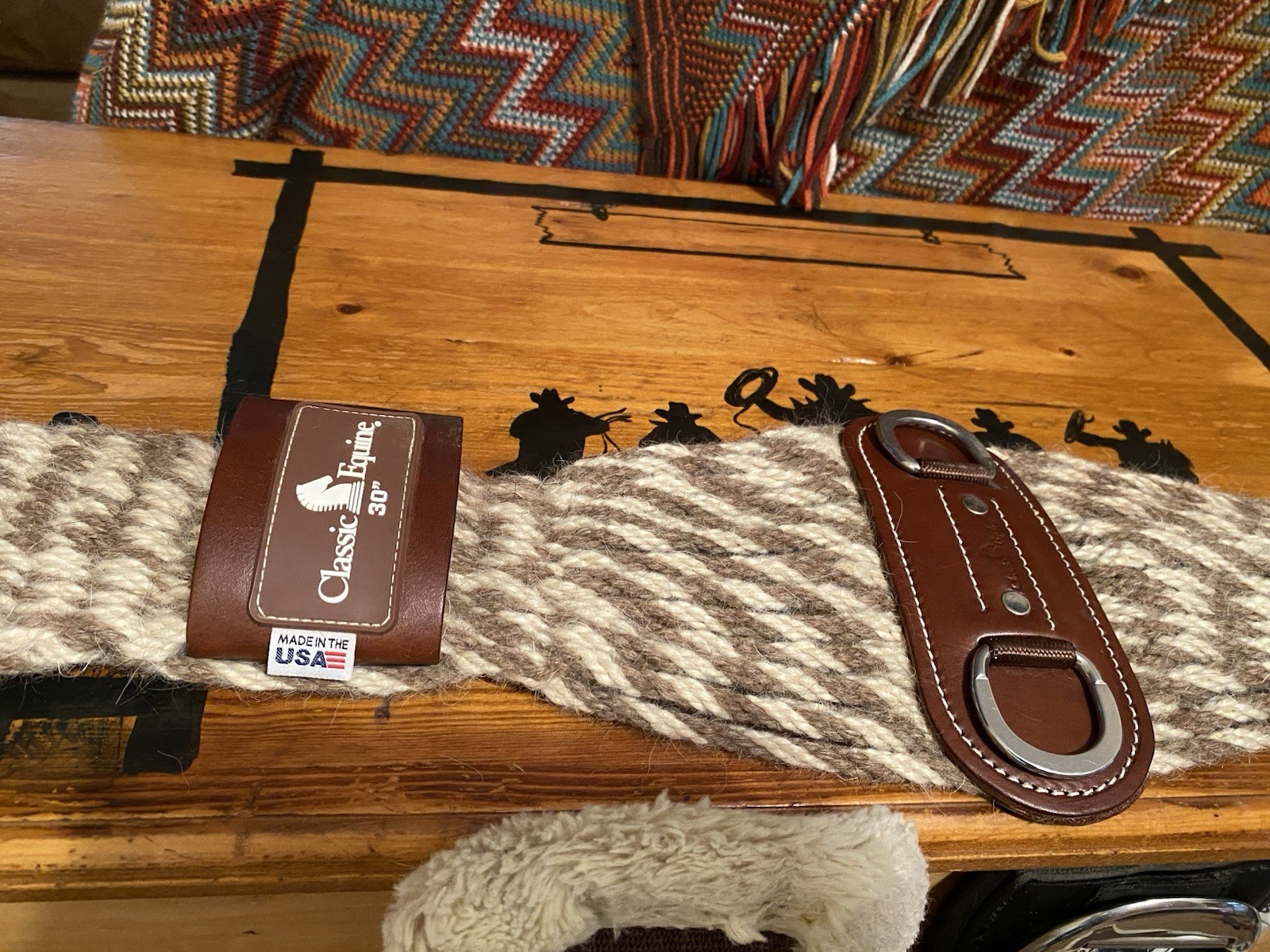 Lot of 3 Western Cinches Classic Equine Mohair-Alpaca 30” Billy Cook 32” and 30”