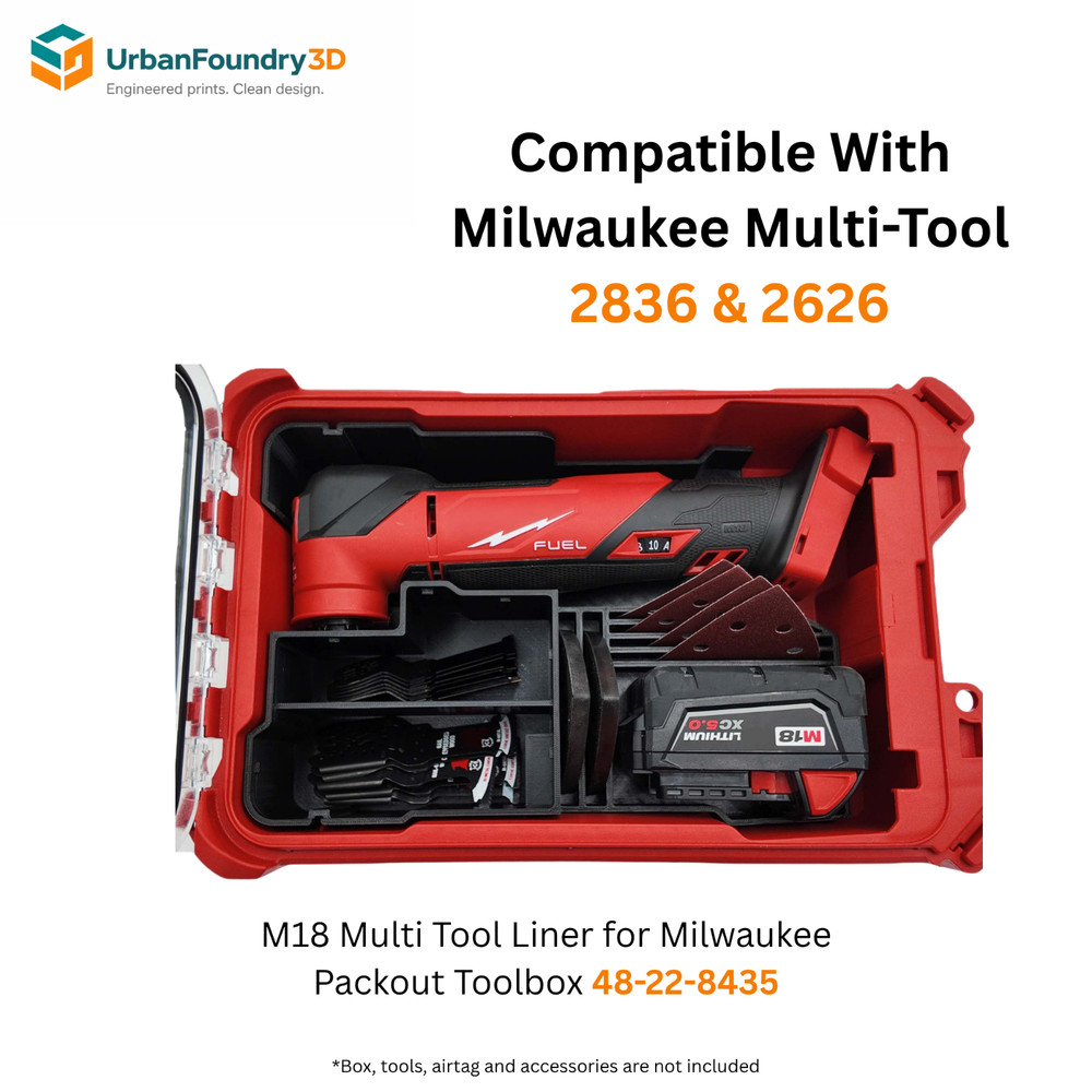 M18 Multi-Tool Liner for Milwaukee Packout Organizer - Insert Only