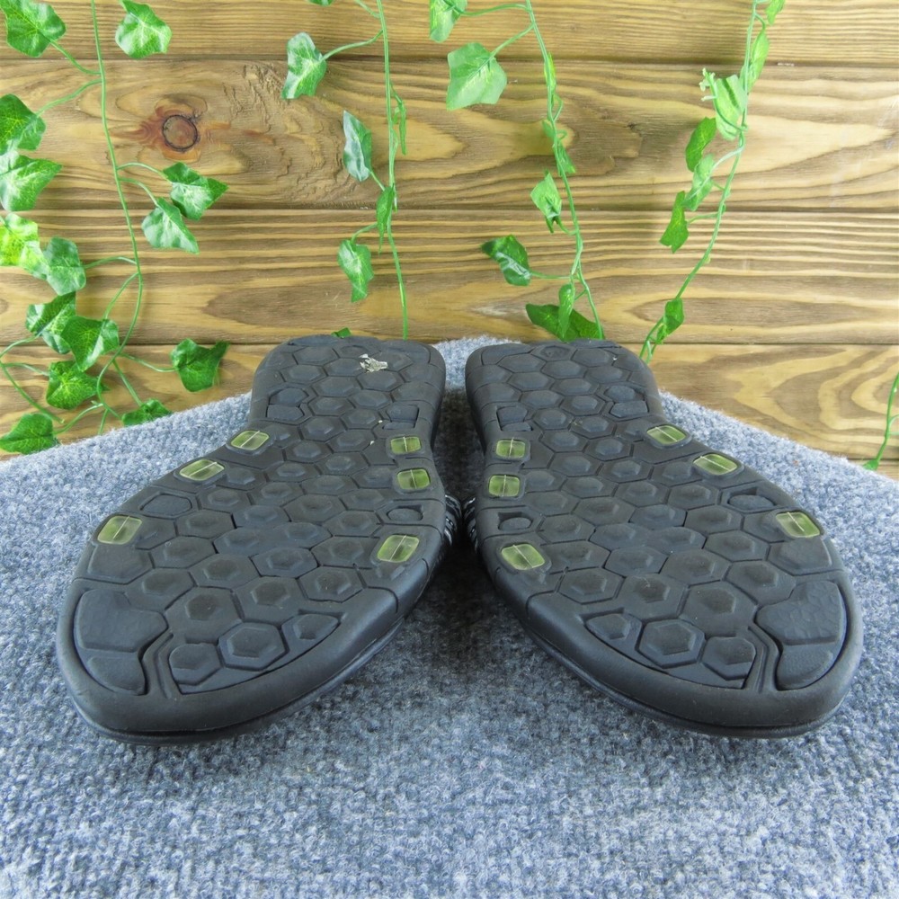 X-Team Men Slide Sandals Black Synthetic Hook & Loop Size 11 Medium