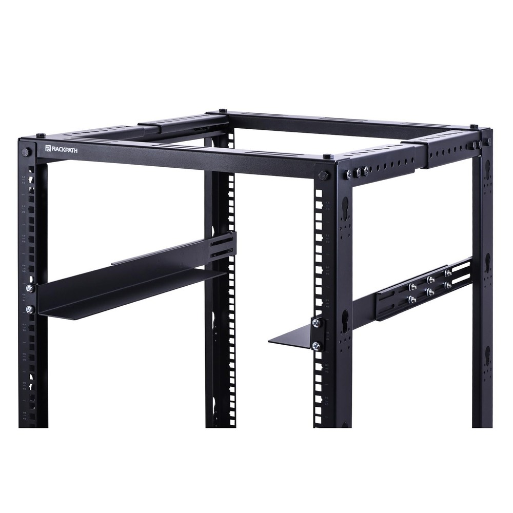 1U 4-Post Server Rack Rail, 20.2-32 Inch Adjustable Depth - 110lbs Capacity