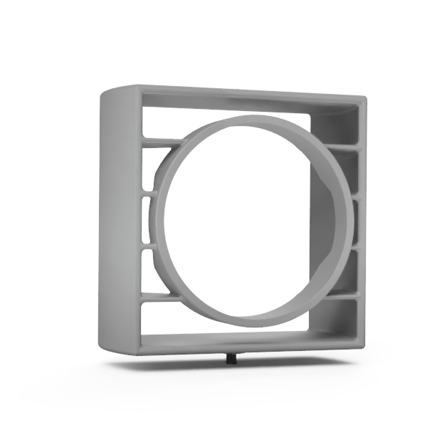 C4 Corvette Vent Gauge Pod - Matte Black