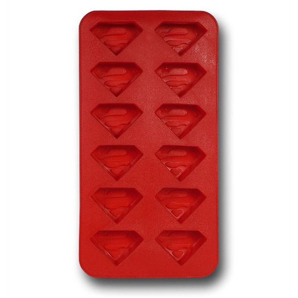 Superman Symbols Ice Cube Tray Red