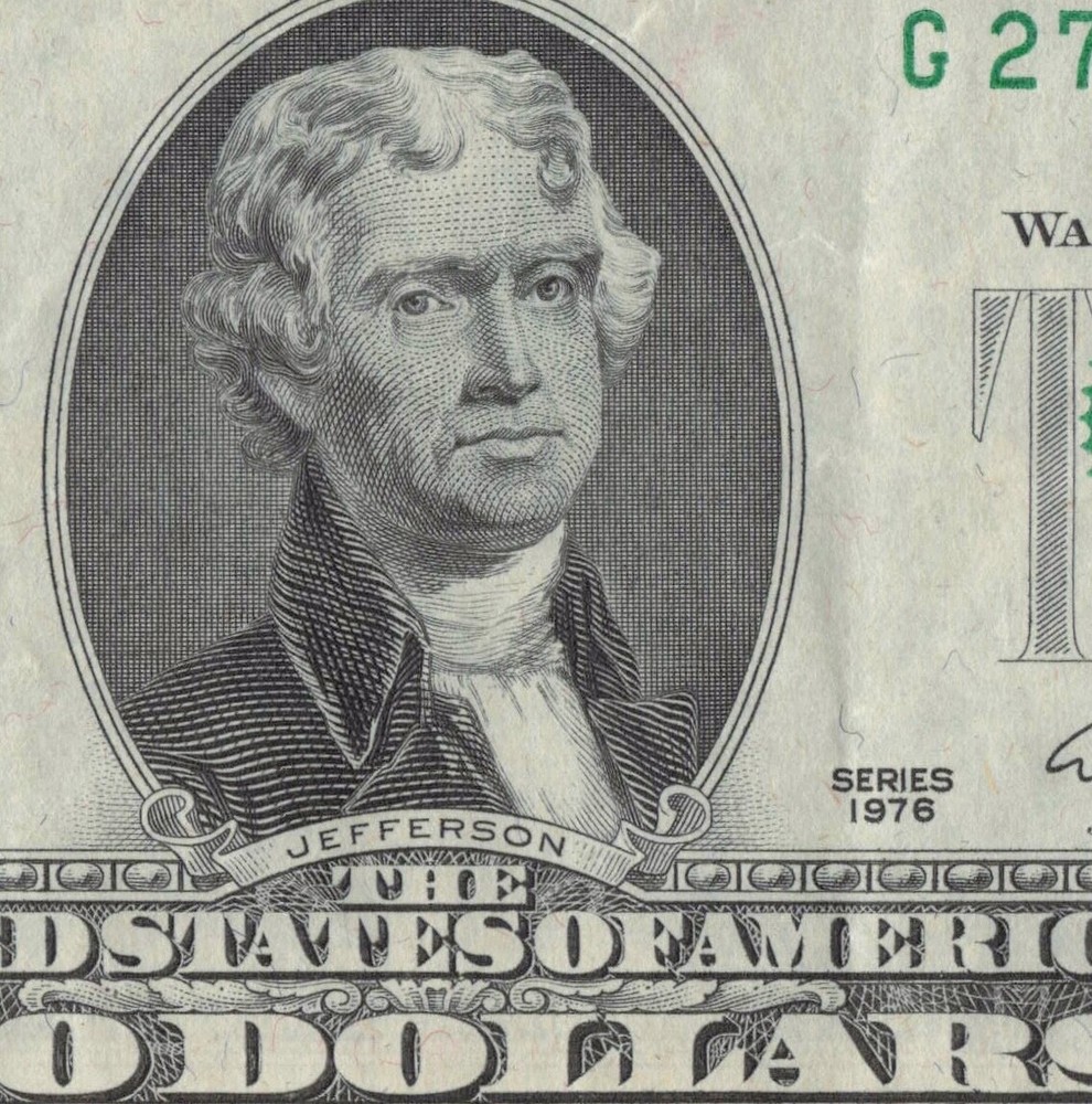 High Treasury Seal Error 1976 Third Print Shift Error Two$ Bill Trinary Alterna