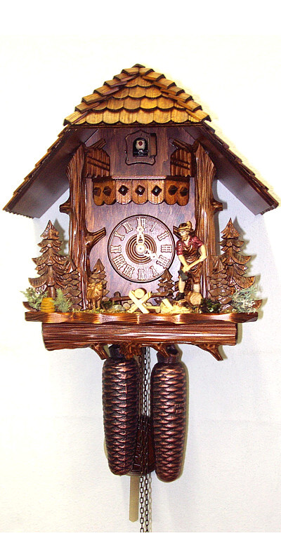 Cuckoo Clock Trunk, Lumberjack 2.5563.01.P NEW
