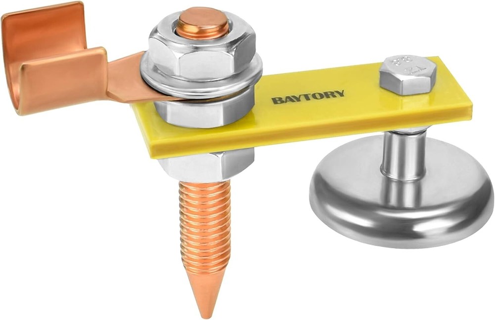 Versatile Magnetic Ground Clamp - Lightweight Welding Magnet with Stability