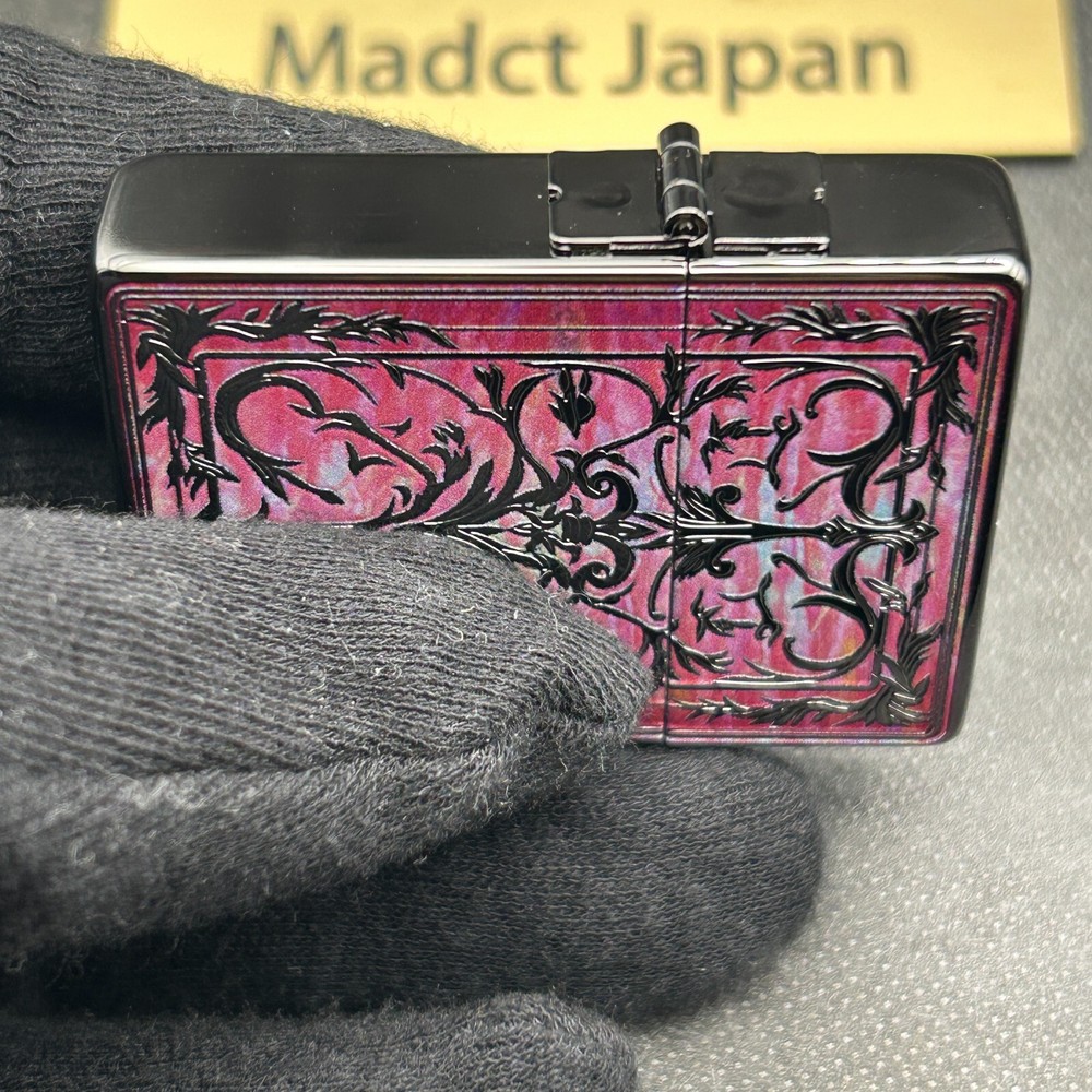 Zippo 1935 Replica Gothic Arabesque 2 Sided Pink Gradation Lighter