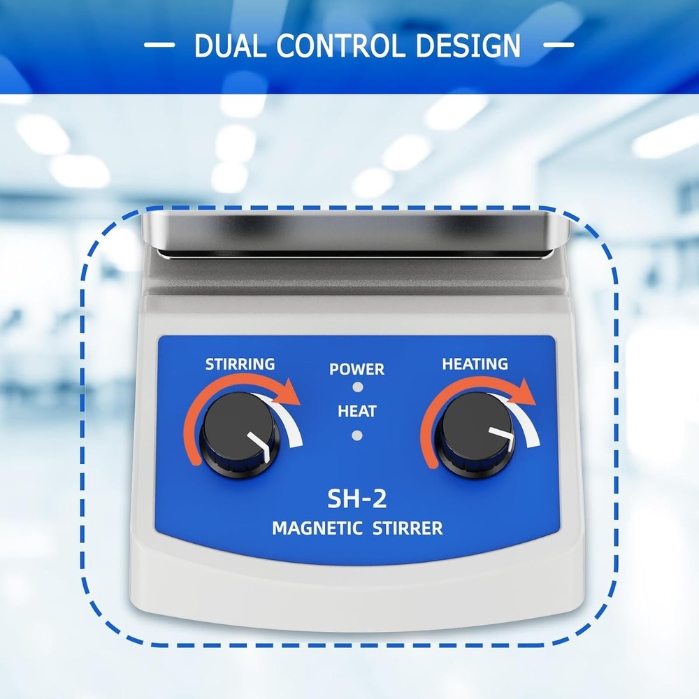 Magnetic Hot Plate Stirrer - Dual Control Design