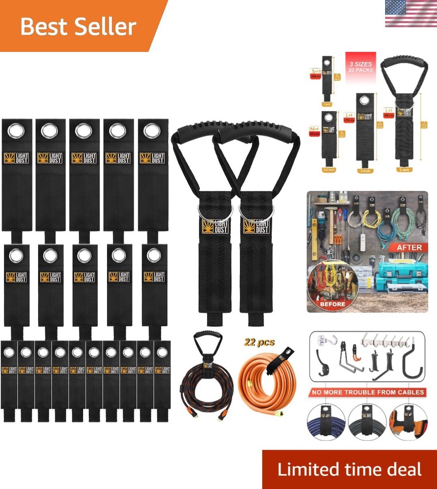 22PCS Heavy-Duty Storage Straps - Ultimate Garage Organization Solution
