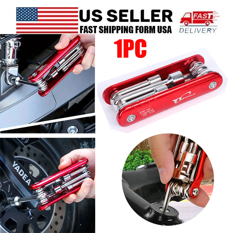 Folding Hex Socket Tool Set Compact Combination Premium High Strength 6 in 1