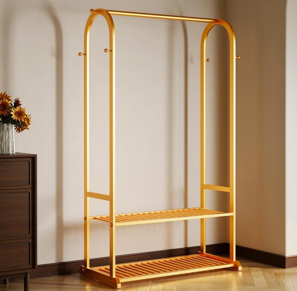 Clothing Rack Gold