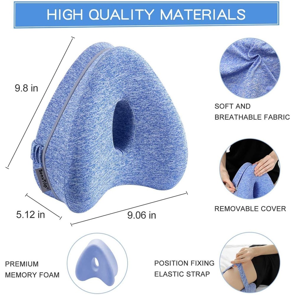 Revoget Side Sleeper Alignment Pillows Leg Support Hip Pillow for Legs Hips Butt