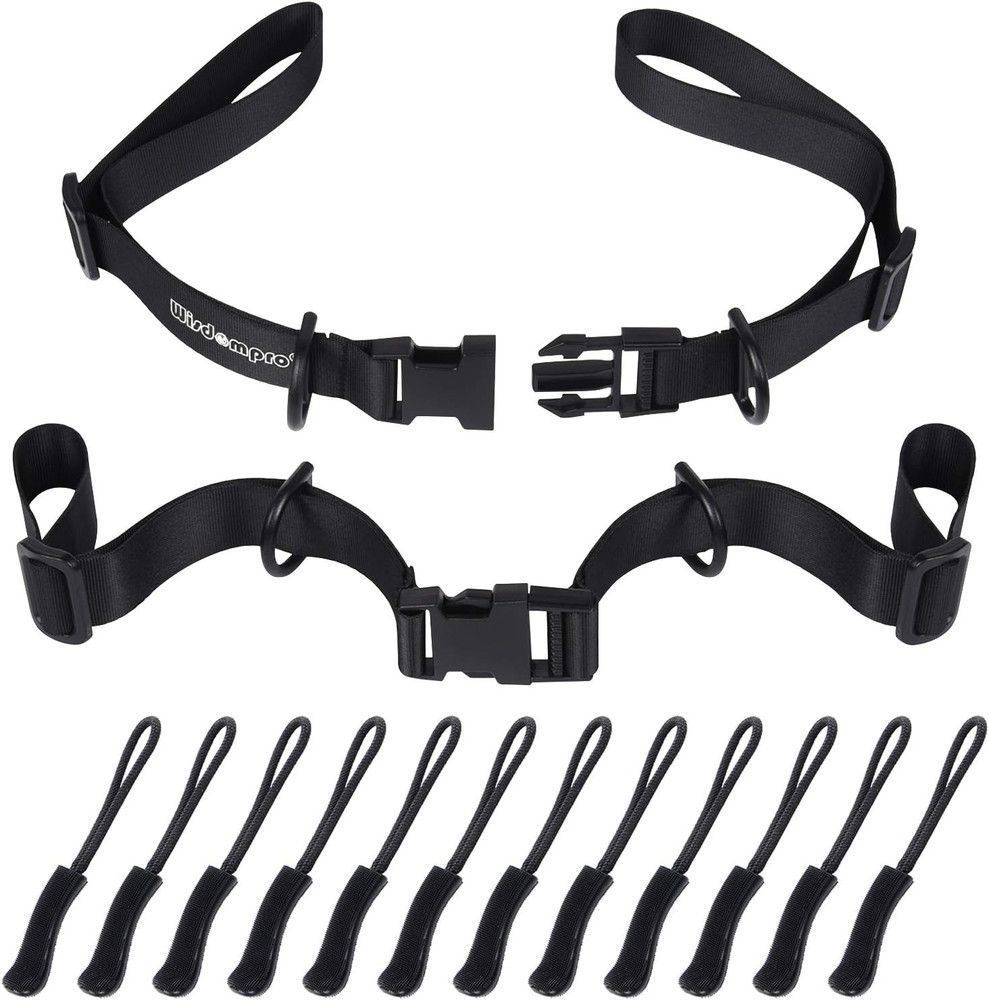 2 Pack Backpack Chest Straps, Heavy Duty Adjustable Backpack Sternum Strap Belt