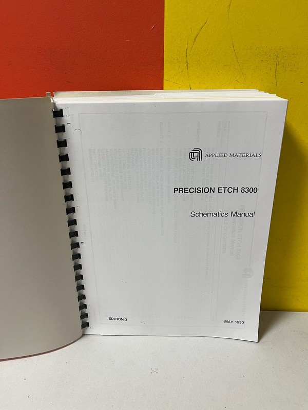APPLIED MATERIALS 8300 PRECISION ETCH 8300 Schematics Manual