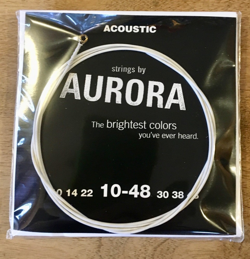 Strings By Aurora White Acoustic Guitar Strings 10-48