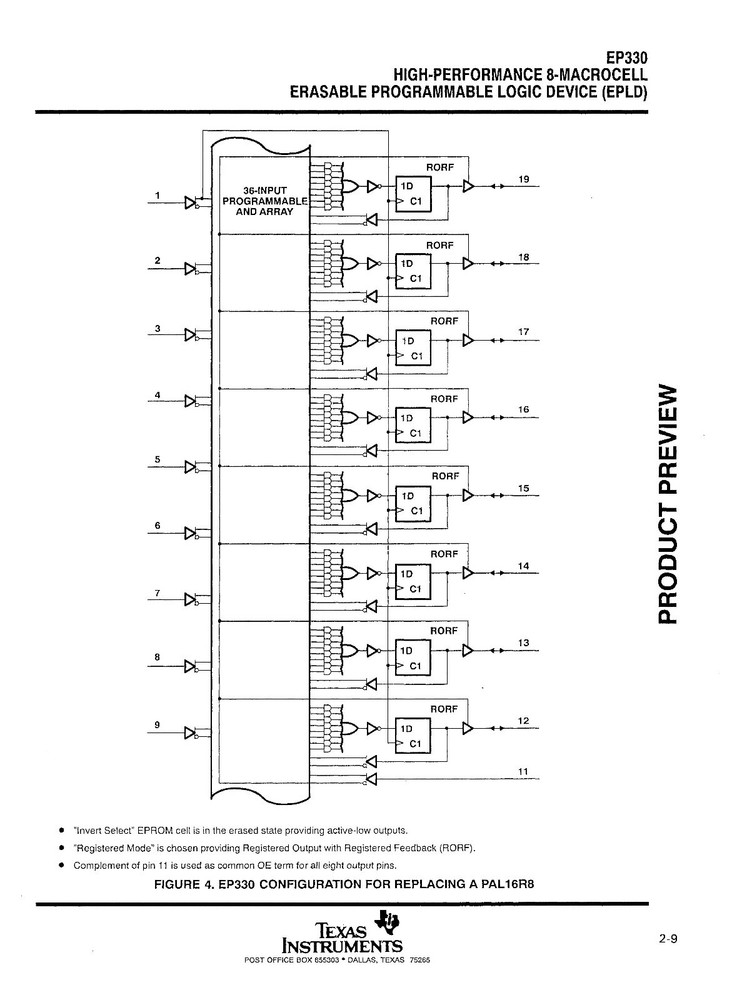 1/5/10Pcs TI EP330-12CN High Performance One-Time Programmable Logic Dev PDIP-20