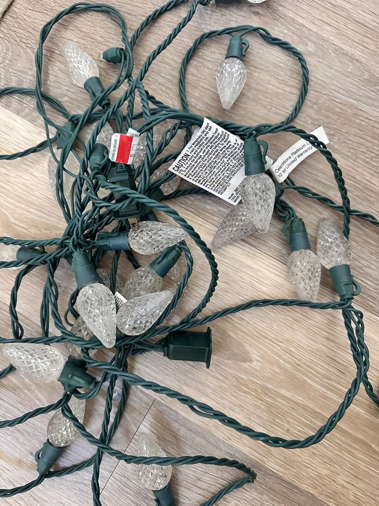 LED Christmas Lights, warm white Bulbs