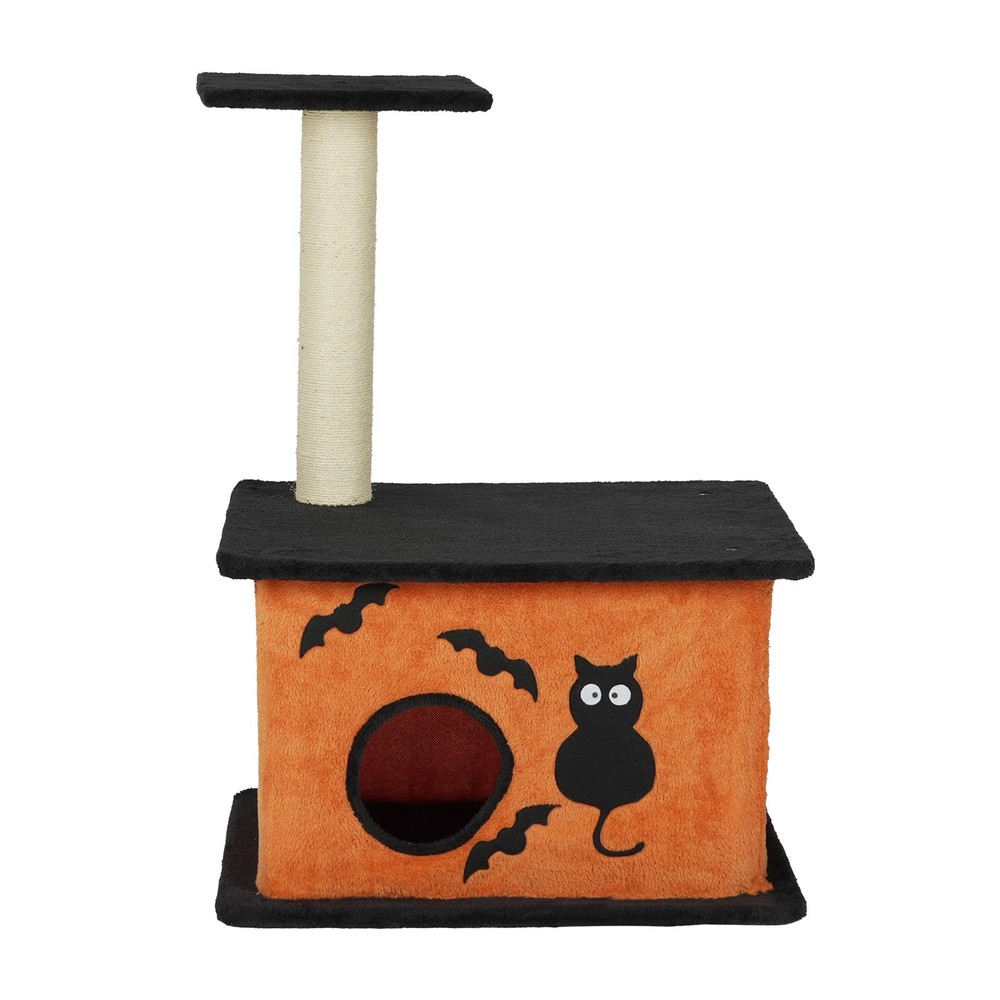 33" Cat Tree with Spacious Cat Condo, Large Platform, Sisal Scratching Post