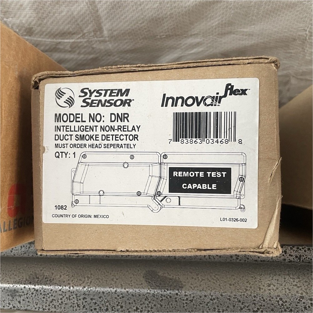 System Sensor DNR Intelligent Non-Relay Duct Smoke Detector Remote Test Capable