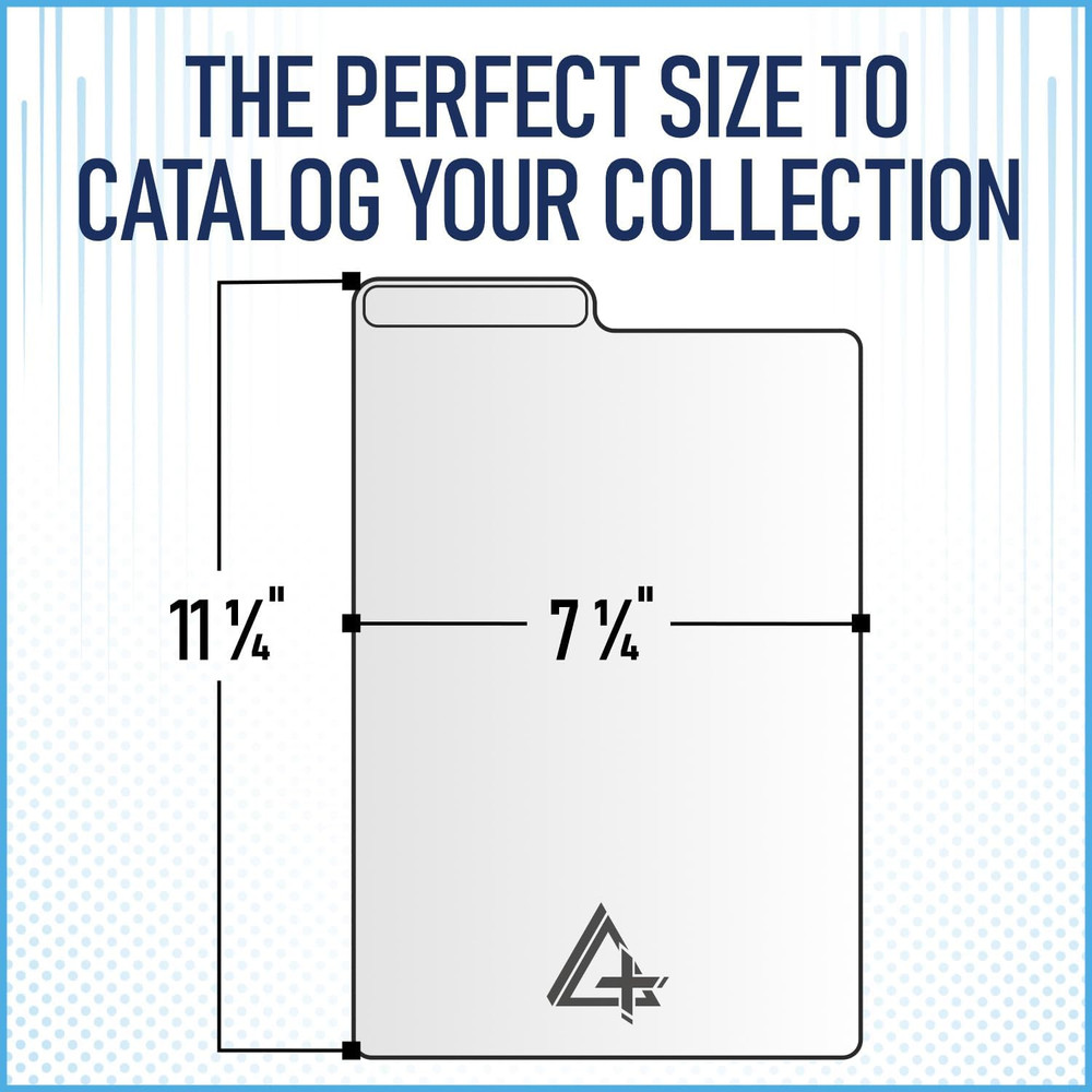 White Comic Book Dividers (25 Pack) | 30PT Polyethylene Plastic, Bins, Cabinets,