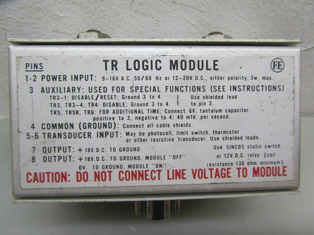 FARMER ELECTRIC PRODUCTS TR5R LOGIC MODUAL, USED