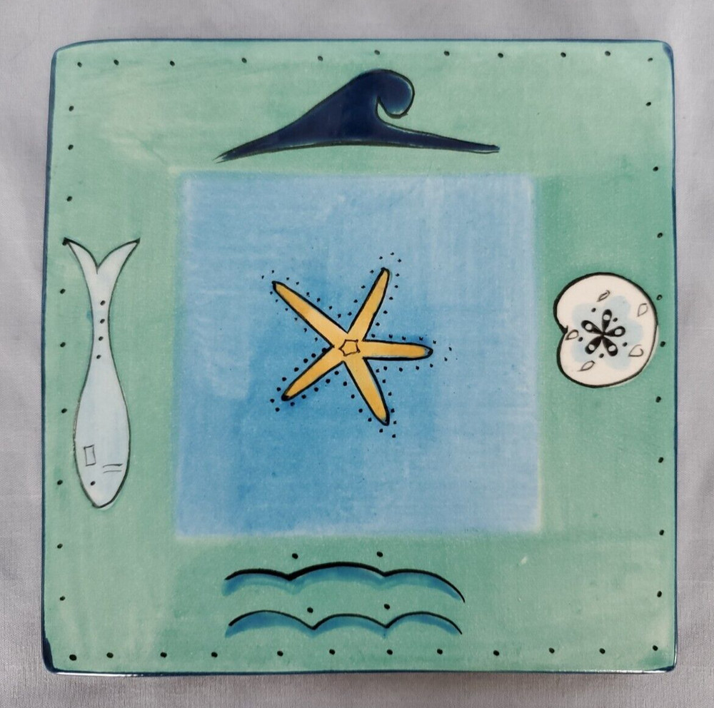 Brushes (Starfish, Ocean) Tea Tile by KIC (KIH1)
