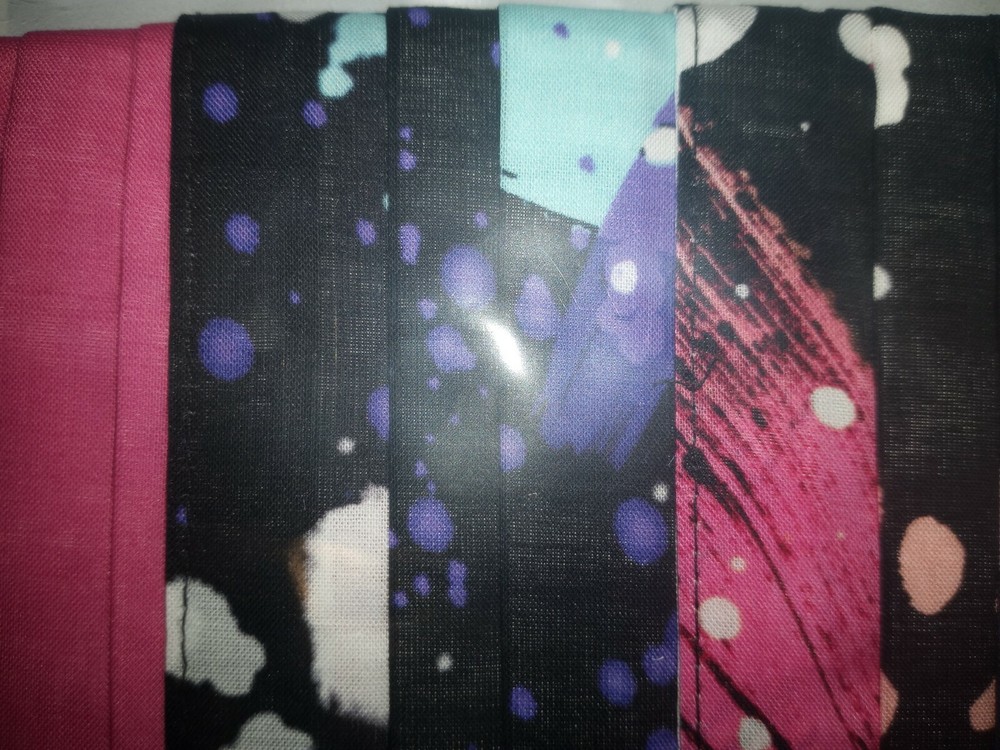 Justice 3pk reusable Face MAsk 2 paint splatter & 1 solid new