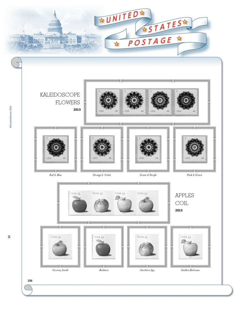 2013 U.S. Regular Issue Singles COMPLETE Supplement (White Ace Alternative)