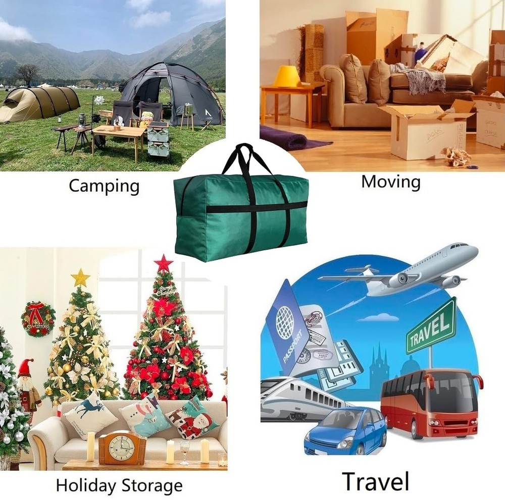 Extra Large Canvas Duffle Bag for Travel, Big Oversized Foldable St... Fast Ship