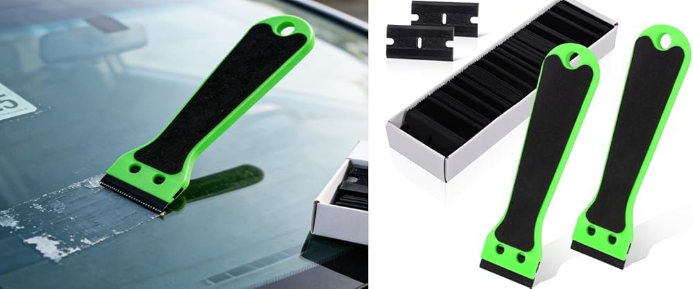 Plastic Scraper 6-inch Long Handle Adhesive Remover Tool