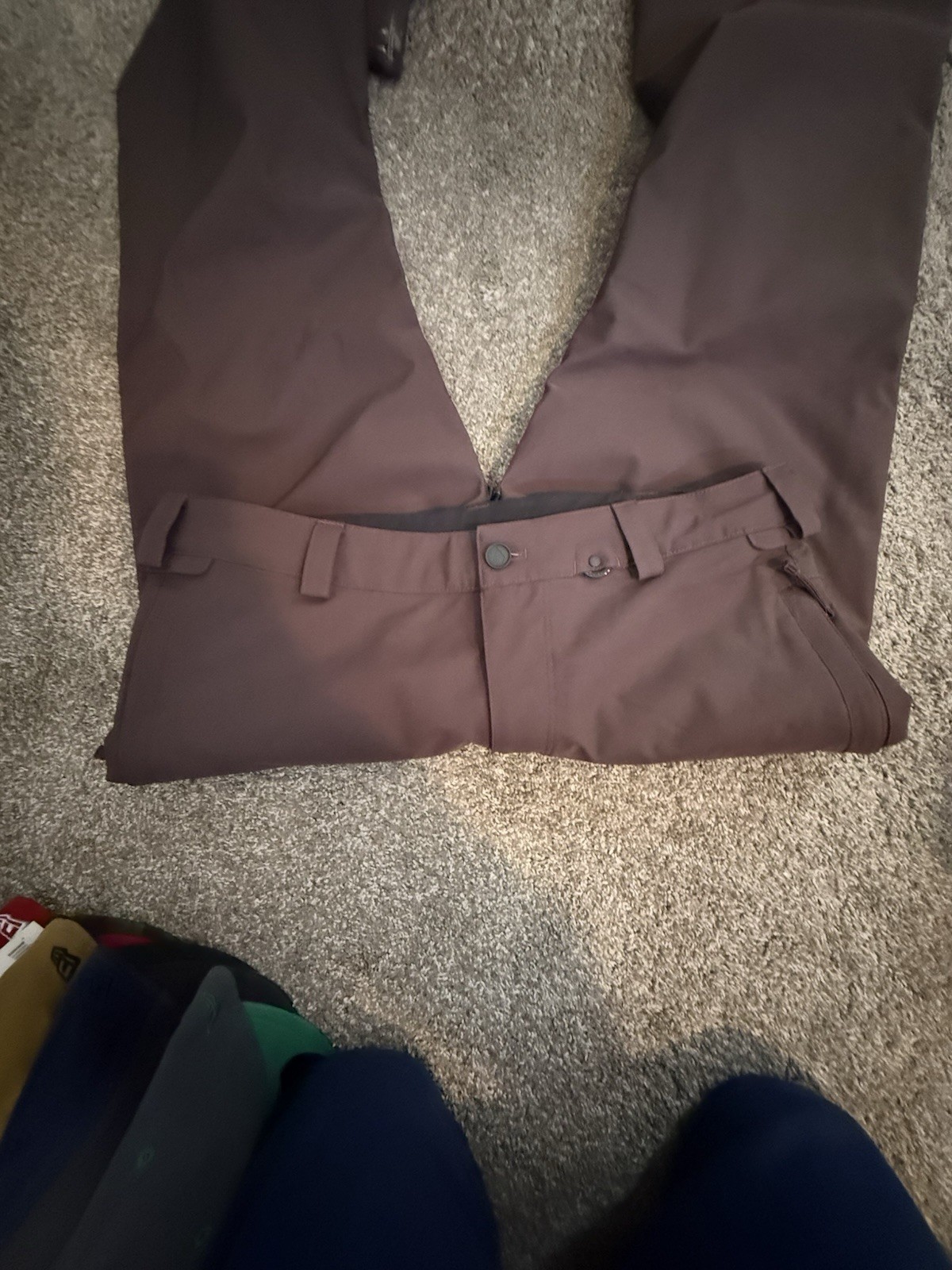 volcom snowboard pants xl Zip Tech Brown