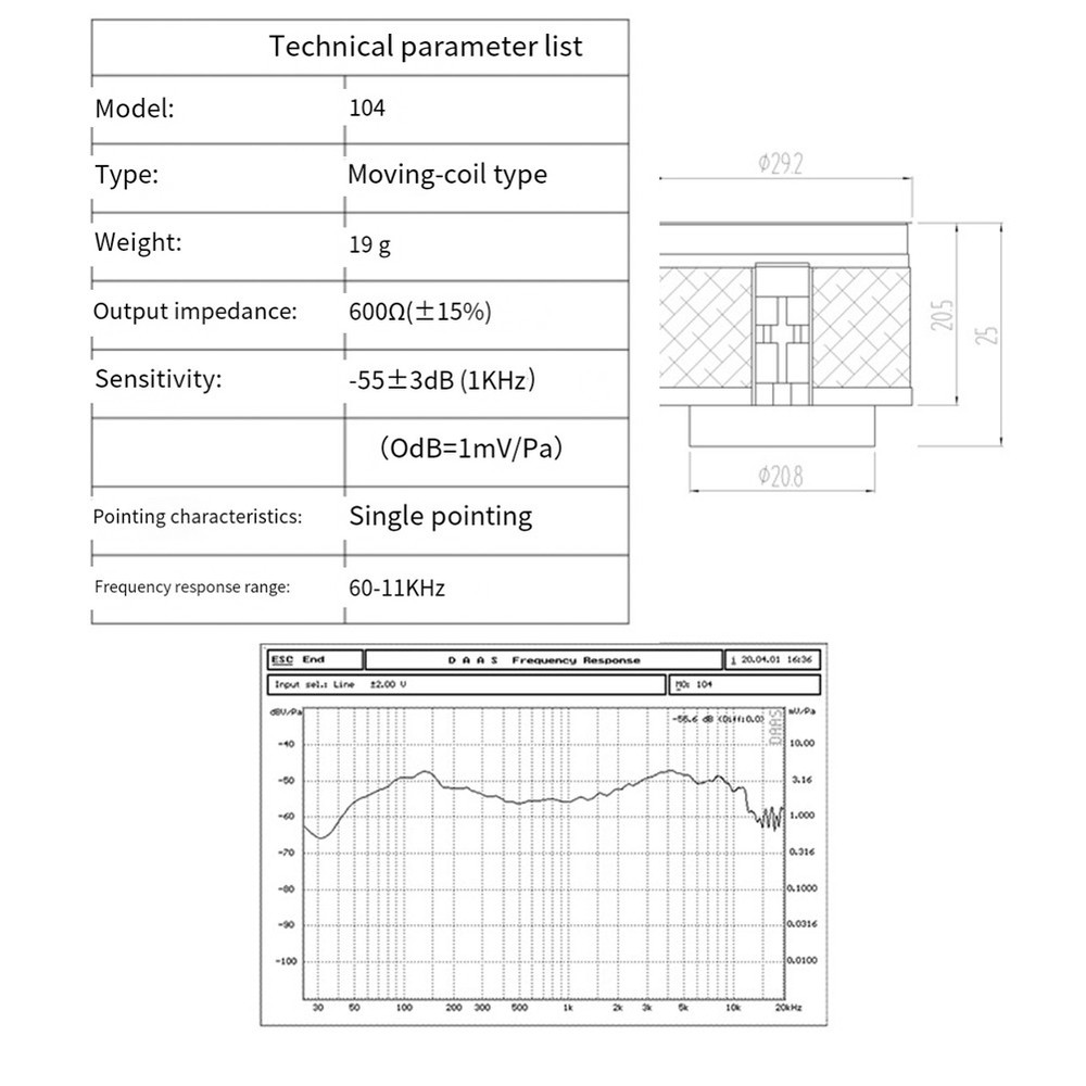 Professional Dynamical Microphone Capsule Head, Microphone Replacement4938