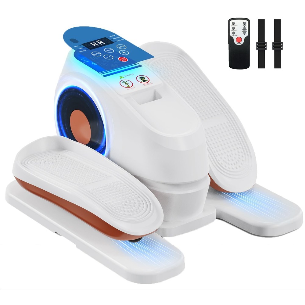 Under Desk Elliptical Machine with Remote Control, 16 Adjustable Speed Electr...